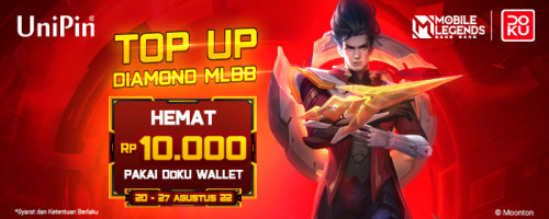 PROMO AGUSTUS – Banyak Bonus Buat Kamu Yang Top Up Diamonds MLBB Pakai Doku Wallet!